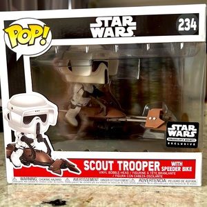 Funko Pop Star Wars Smuggler’s Bounty Exclusive: Scout Trooper (w/Speeder Bike)
